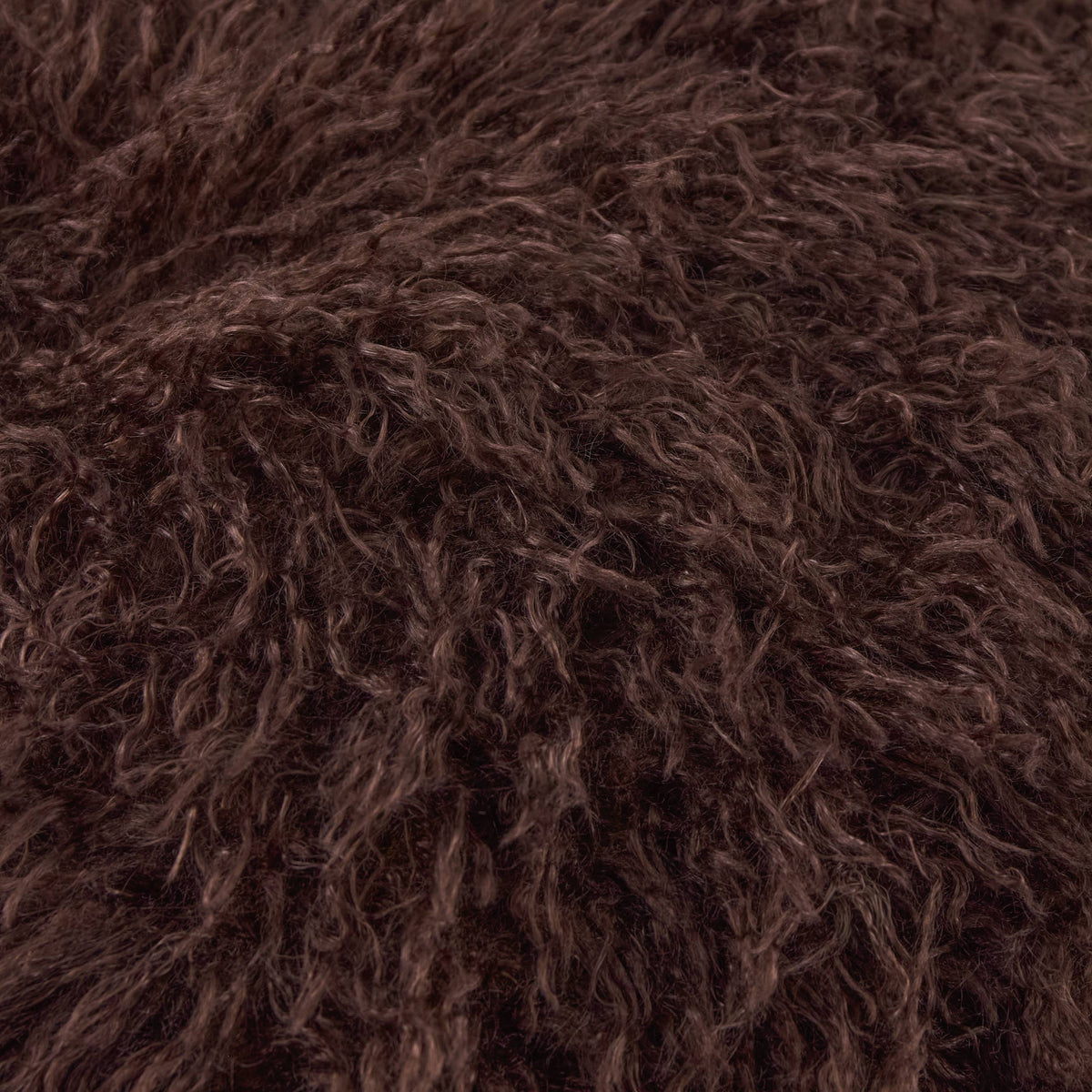 Rowan Faux Fur Throw Chocolate: Chocolate / 130 x 175cm