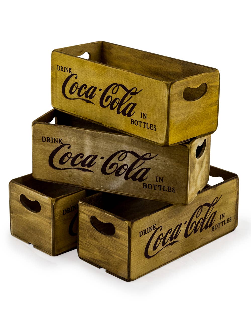 Antiqued Cola Wooden Box sold in ones