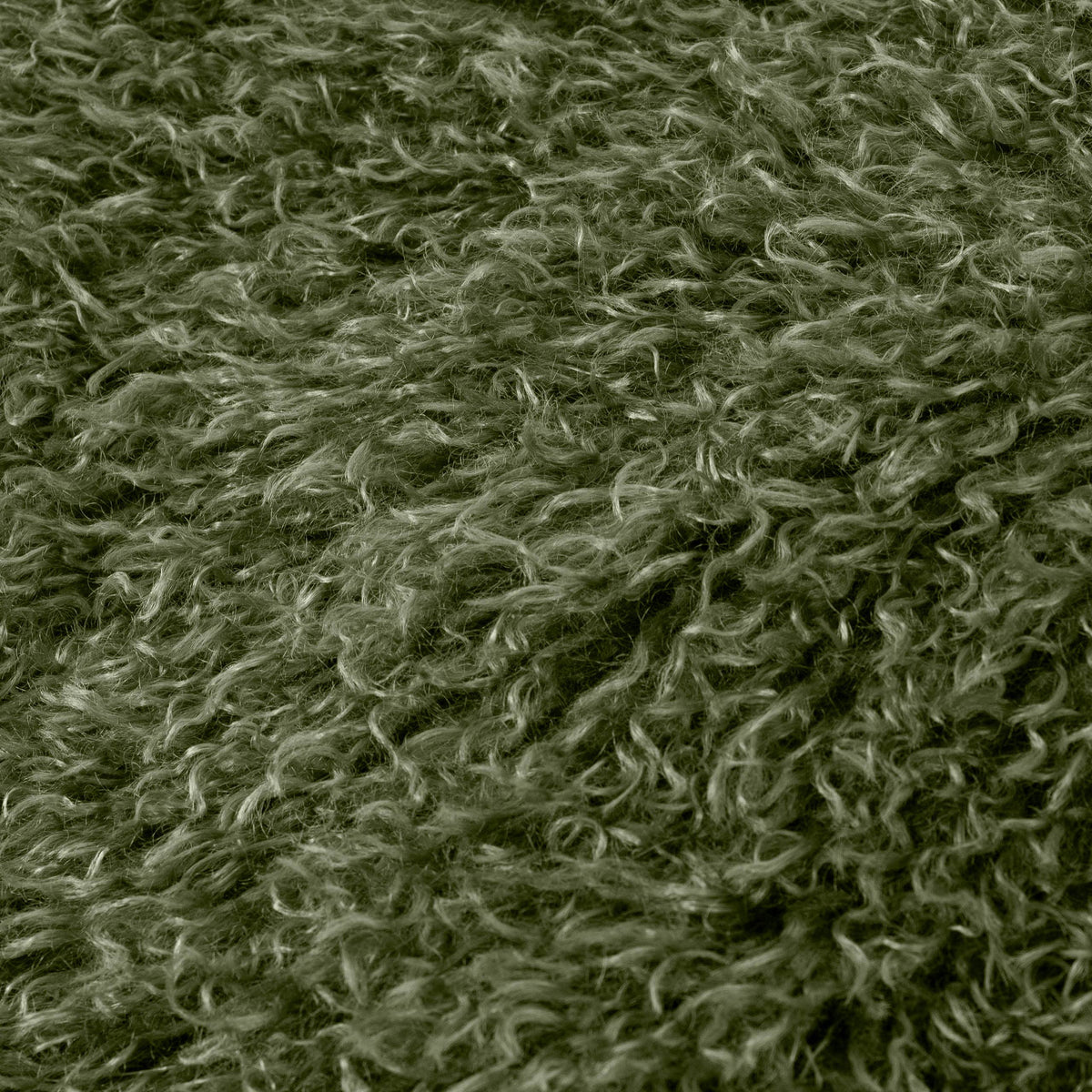 Rowan Faux Fur Throw Khaki: Khaki / 130 x 175cm