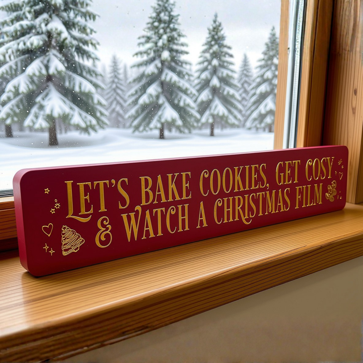 Let’s bake cookies Christmas sign