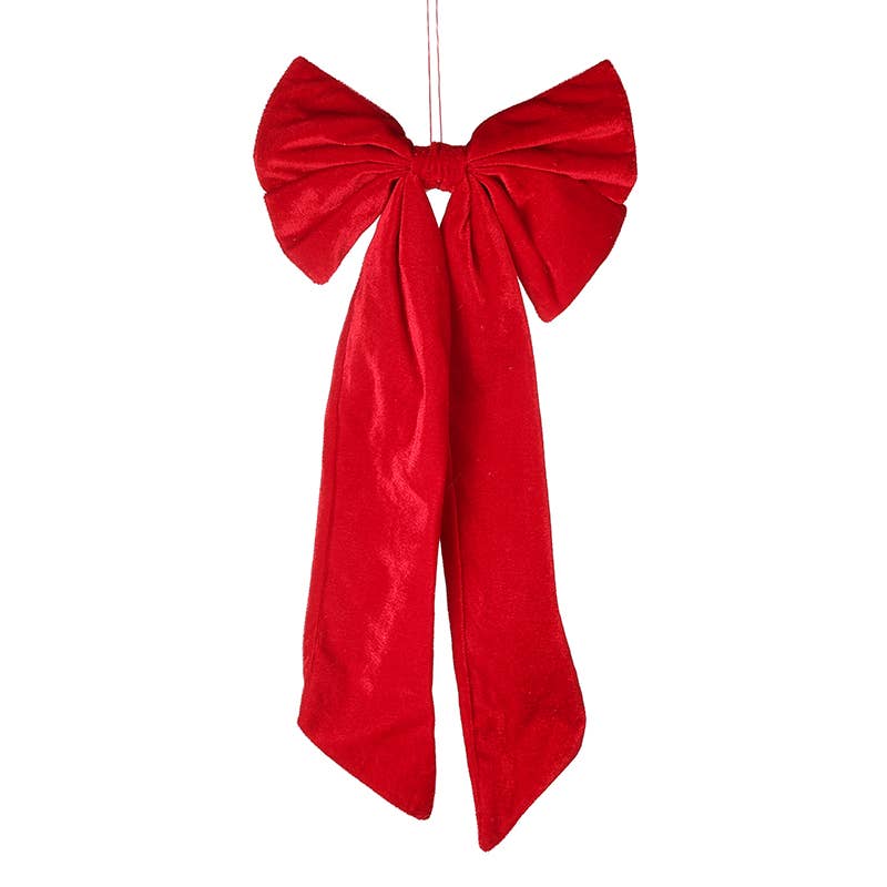 Christmas -LONG RED BOW