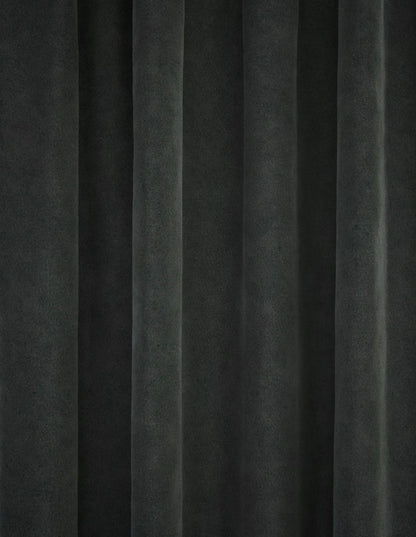 Marks and Spencer mid grey velvet Smart Temperature Blackout Brushed eyelet Curtains 66 x 90  inch