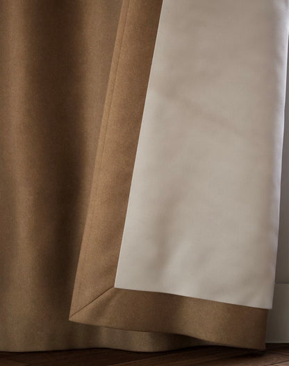 M & S Bronze Thermal Velvet Pencil Pleat Curtains 86 x 54 inch
