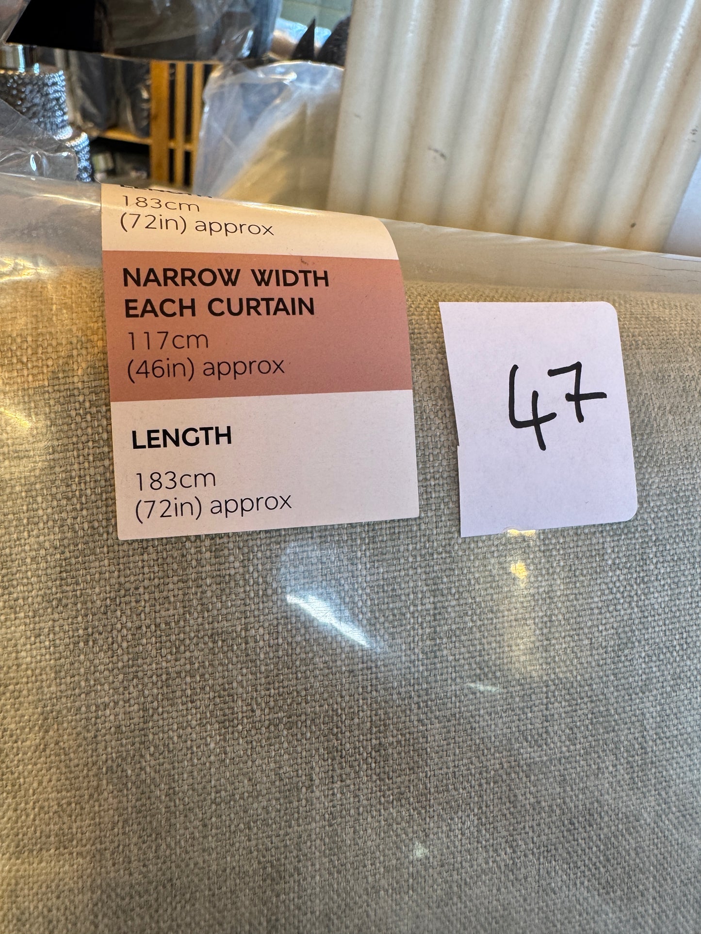 M & S Sage Green Thermal Blackout Brushed Eyelet Curtains 46 x 72 inch
