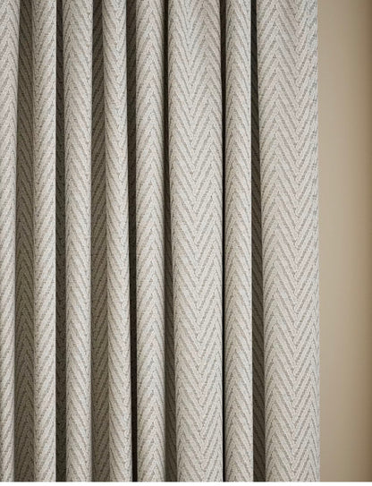 M & S Blush Pink Thermal Blackout Brushed Pencil Pleat Curtains 46 x 90 inch