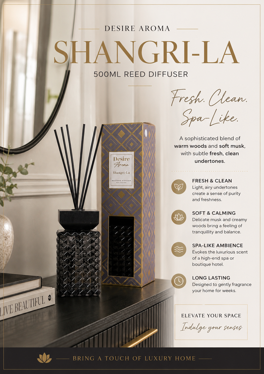 1 Litre Shangri-La Reed Diffuser