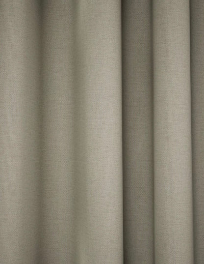 Marks and Spencer neutral beige Smart Temperature Blackout Brushed Eyelet curtains  66 x 99 inch