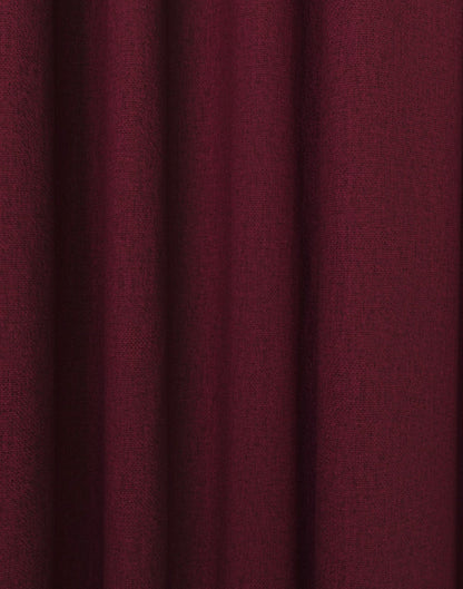 M & S Dark Red Smart Temperature Blackout Brushed Pencil Pleat curtains 46 x 72 inch