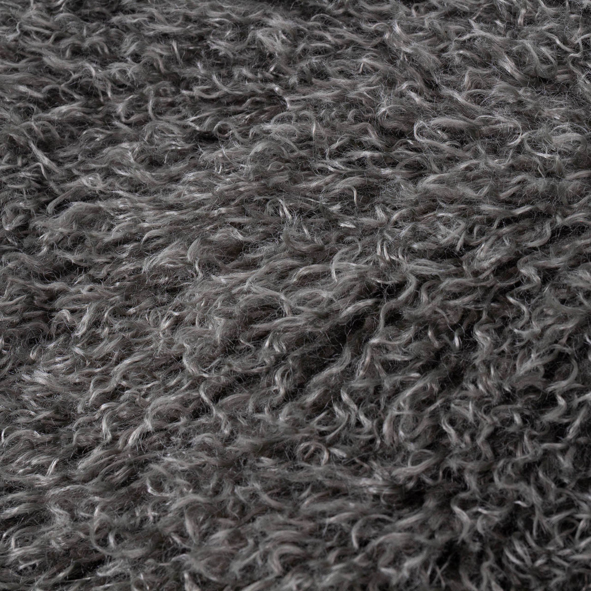 Rowan Faux Fur Throw Grey: Grey / 130 x 175cm