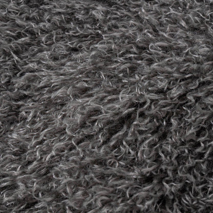 Rowan Faux Fur Throw Grey: Grey / 130 x 175cm