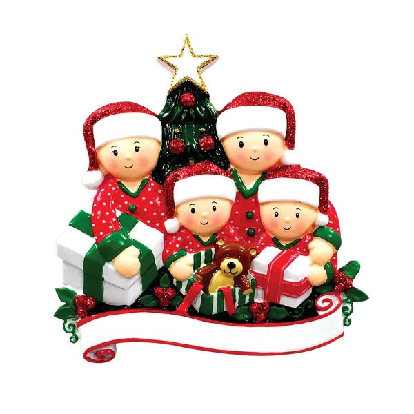 family tree Personalised Christmas Decoration tree design various family sizes