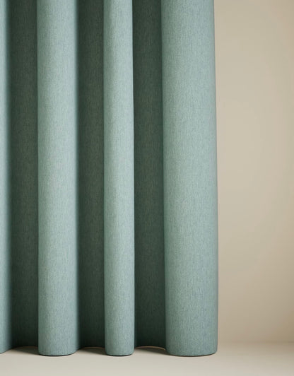 Marks and Spencer seafoam Smart Temperature Blackout Brushed eyelet Curtains 66 x 72 inch