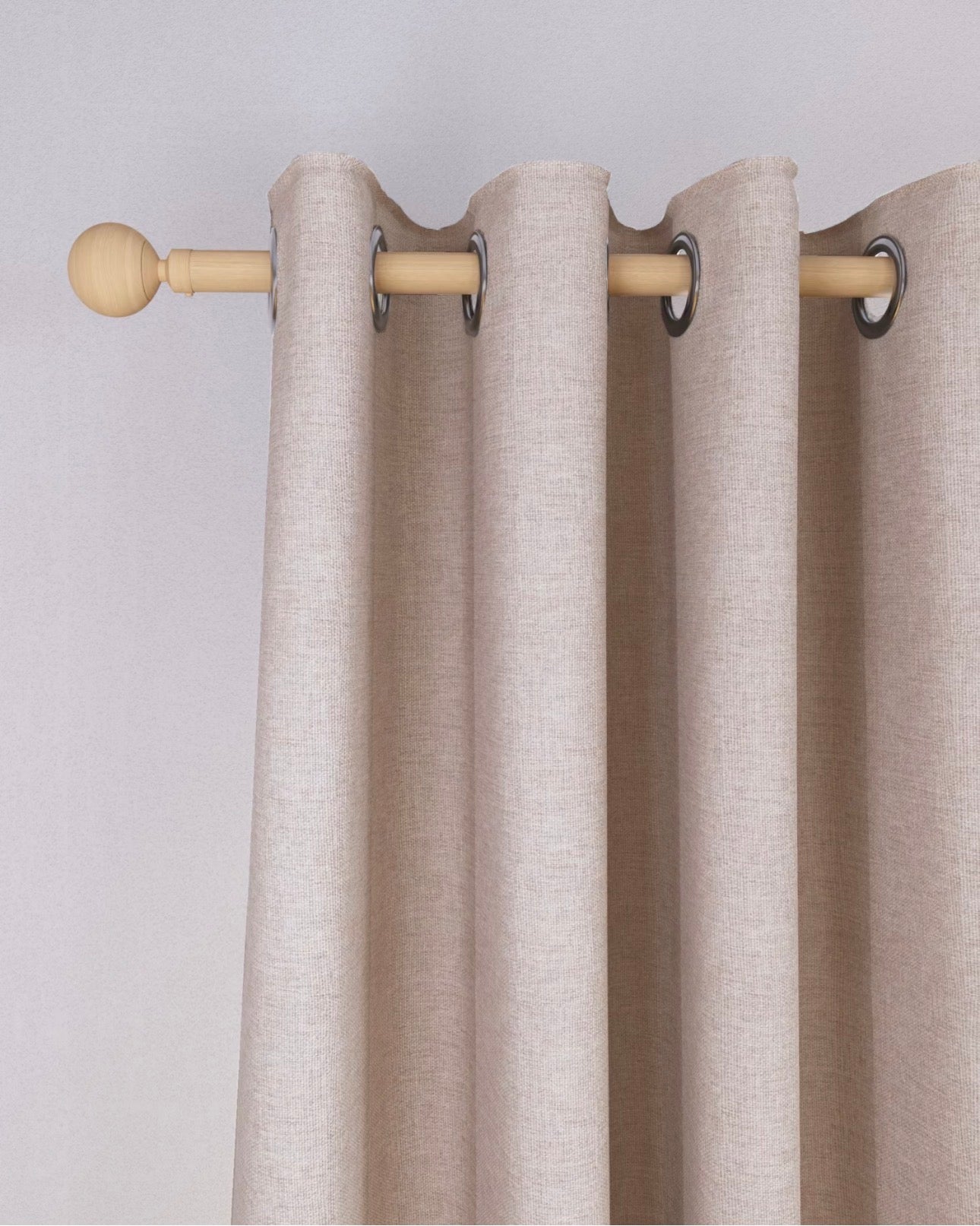 M & S Blush Pink Thermal Blackout Brushed Eyelet Curtains 66 x 72 inch