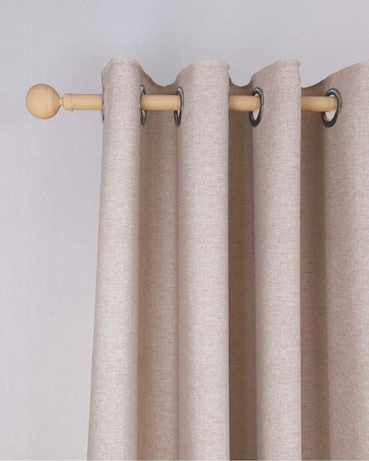 M & S Blush Pink Thermal Blackout Brushed Eyelet Curtains 66 x 72 inch
