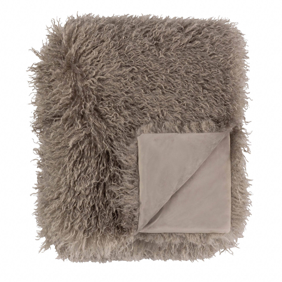 Rowan Faux Fur Throw Mocha: Mocha / 130 x 175cm