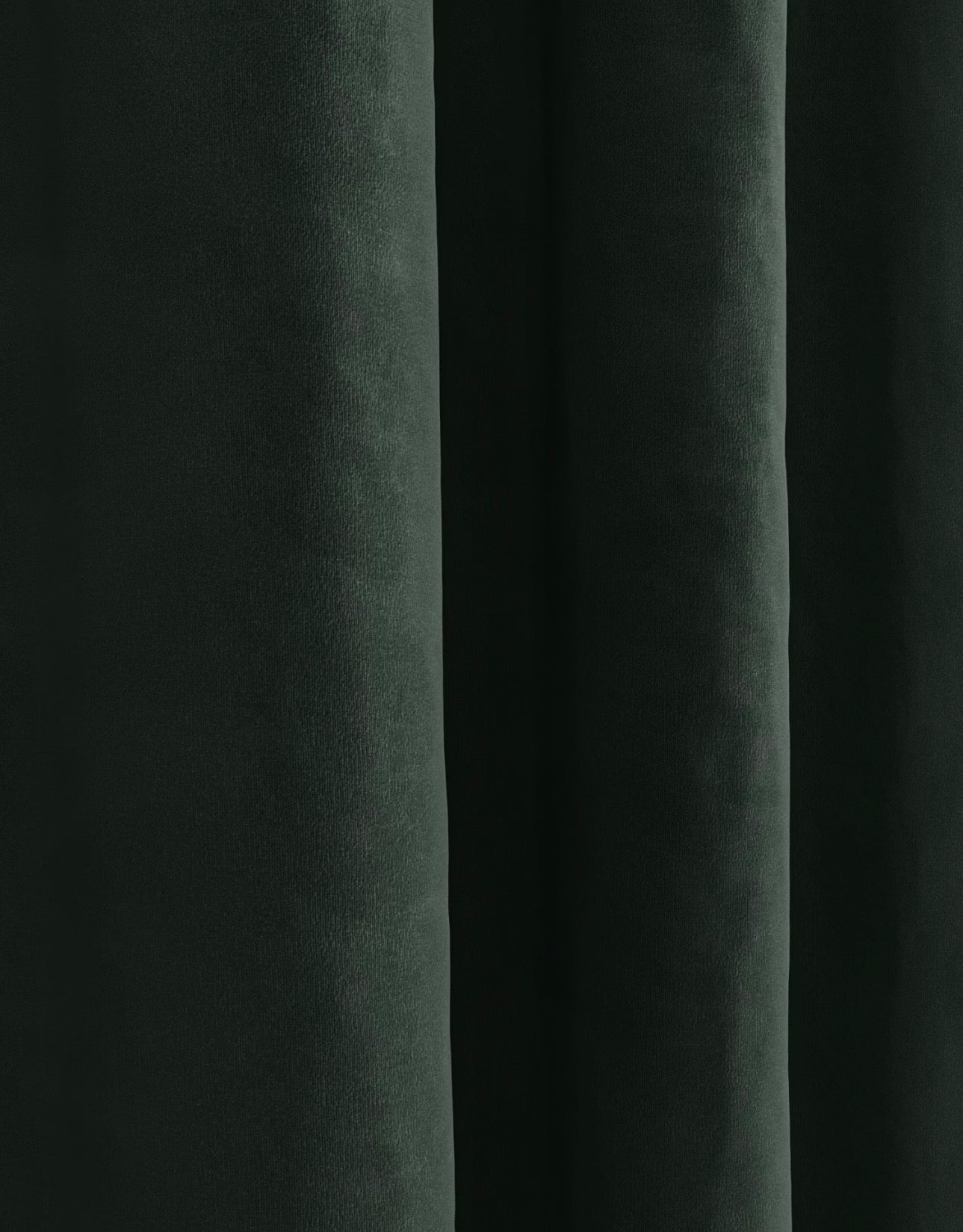 M & S Forest Green Velvet Thermal Pencil Pleat curtains 86 x 90 inch