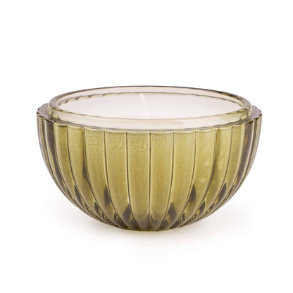 Small Bauble Glass Candle - Green  6pk