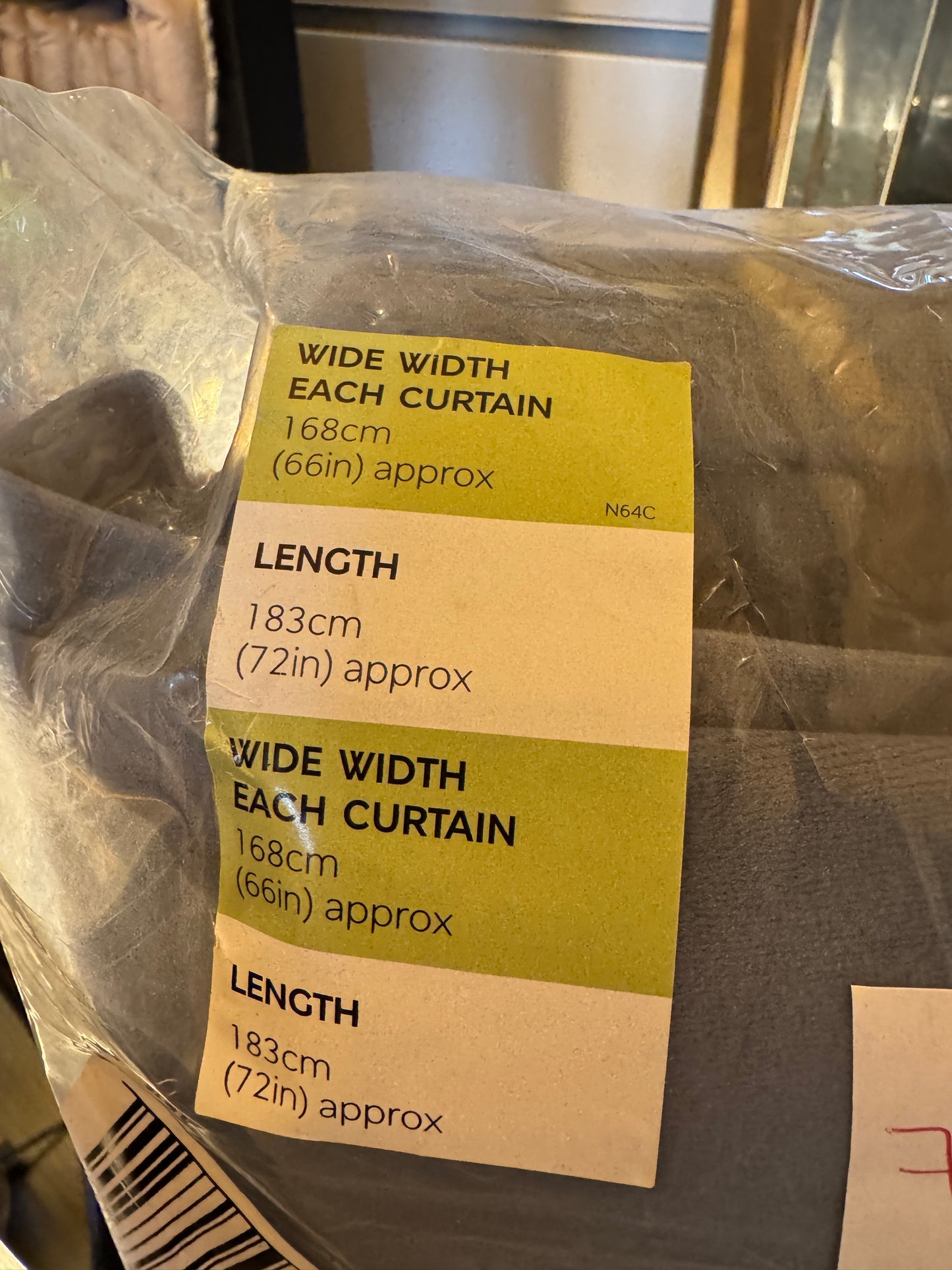 M & S Slate Blue Smart Temperature Blackout Brushed Eyelet Curtains 66 x 72 inch