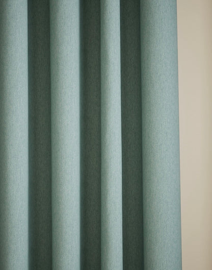 Marks and Spencer seafoam Smart Temperature Blackout Brushed eyelet Curtains 66 x 72 inch