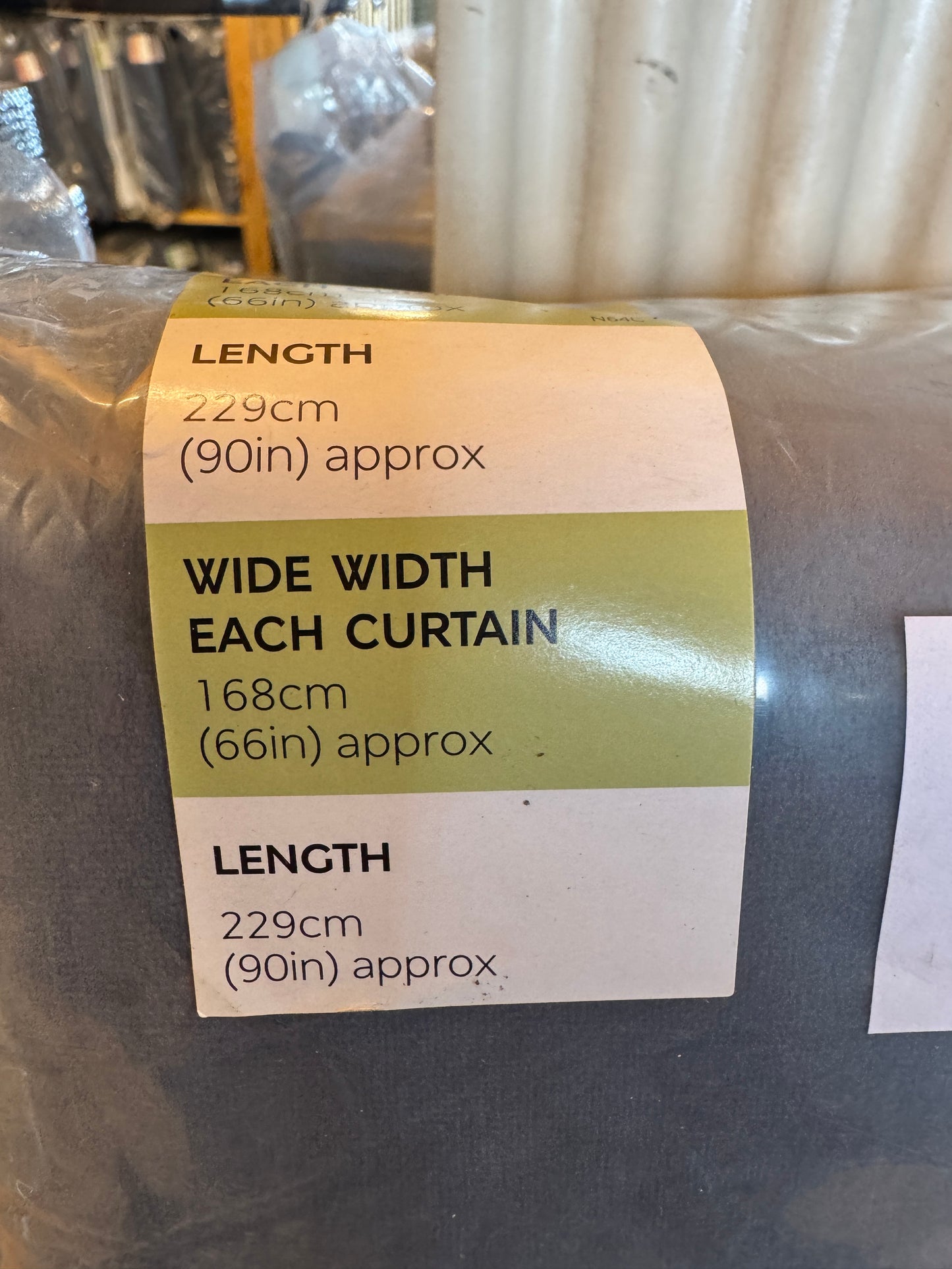 M & S Slate Blue Thermal Velvet Eyelet Curtains 66 x 90 inch