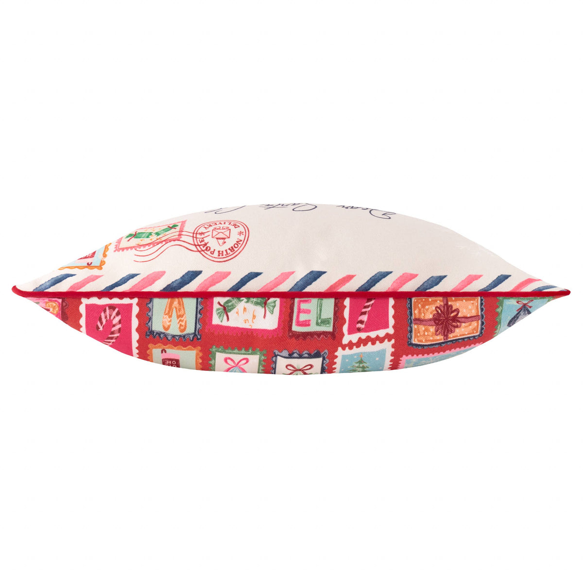 Dear Santa Printed Reversible Cushion Multicolour: Multi / Fibre Filled / 30 x 50cm