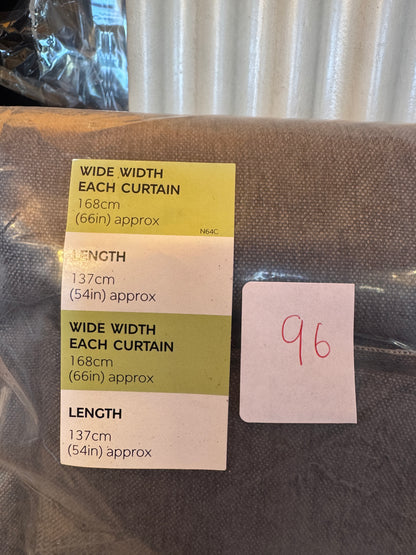 Marks and Spencer Charcoal Grey Smart Temperature Blackout Brushed Pencil Pleat curtains  66 x 54 inch