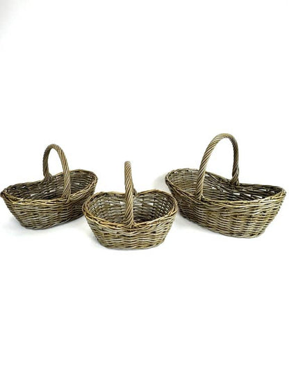 Medium Rustic Woven "Picker" Baskets sold individually