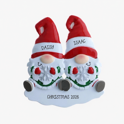 Personalised Gonk Family Christmas Decoration