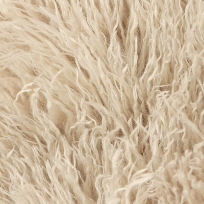 Rowan Faux Fur Throw Natural: Natural / 130 x 175cm