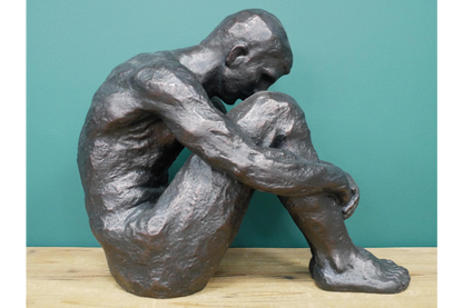 large sitting man statue home decor