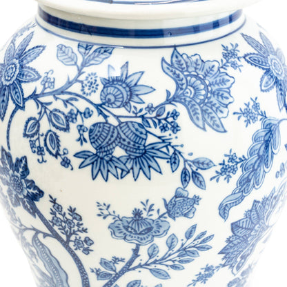 Sumatra Blue & White Large Ginger Jar 14” 1PK