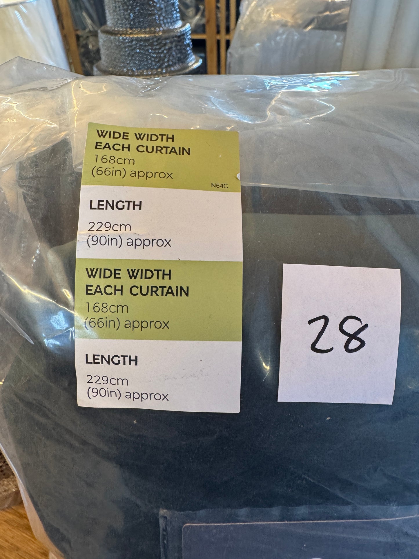 M & S Forest Green Velvet Thermal Pencil Pleat curtains 66 x 90 inch