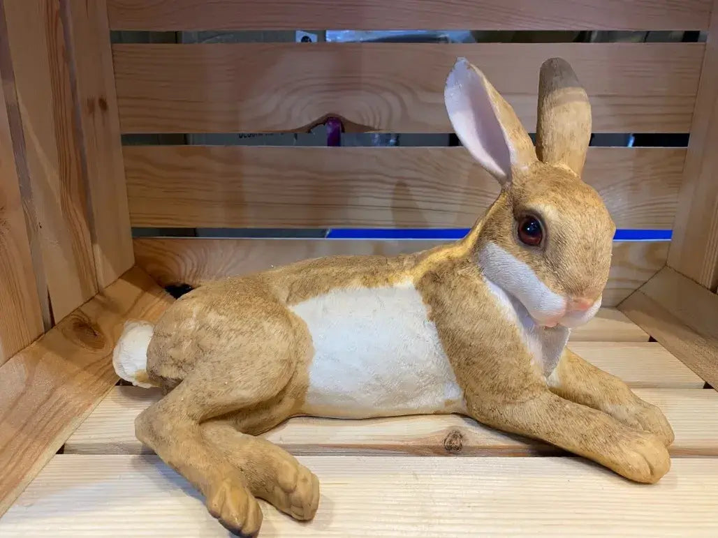 Resting Rabbit statue for the garden or indoor