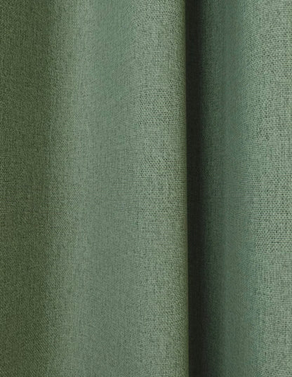 M & S Sage Green Thermal Blackout Brushed Eyelet Curtains 86 x 54 inch