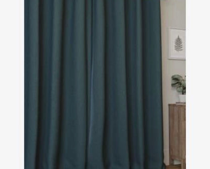 M & S Teal Smart Temperature Blackout Brushed Eyelet curtains  66 x 72  inch