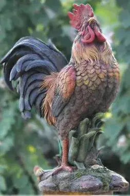 Supersized Rooster-Standing statue for the garden or indoor