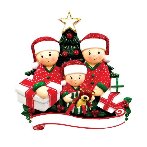 family tree Personalised Christmas Decoration tree design various family sizes