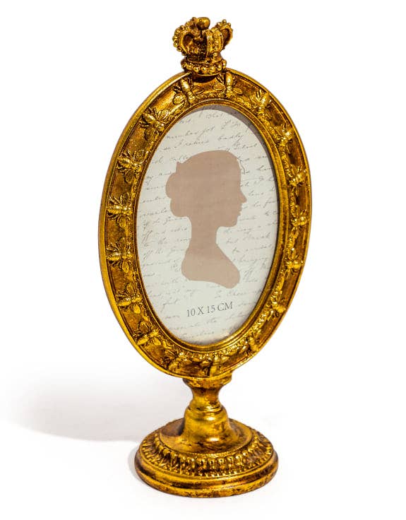 Gold "Queen Bee" 4x6" Photo Frame on Stand