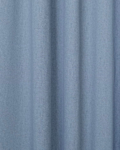 M & S Mid Blue Smart Temperature Blackout Brushed Pencil Pleat curtains 66 x 90 inch