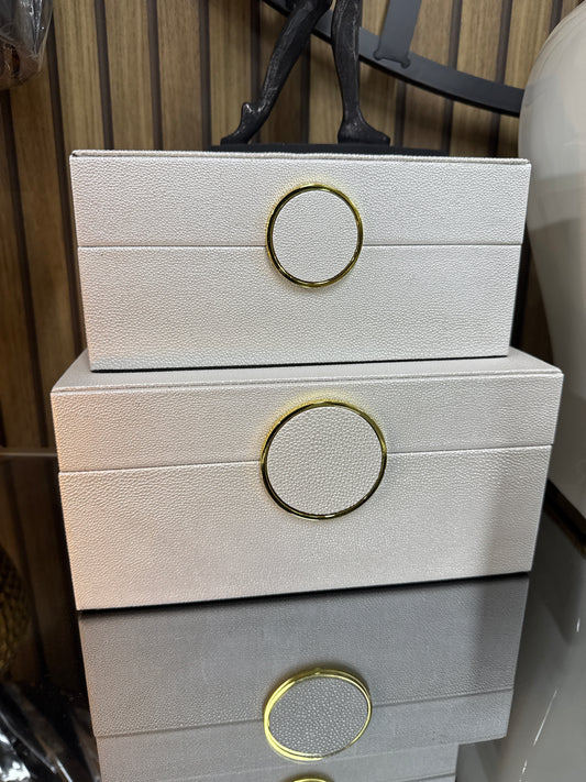 Light cream faux snakeskin home decor  boxes (Copy)
