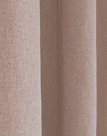M & S Blush Pink Thermal Blackout Brushed Pencil Pleat Curtains 86 x 72 inch