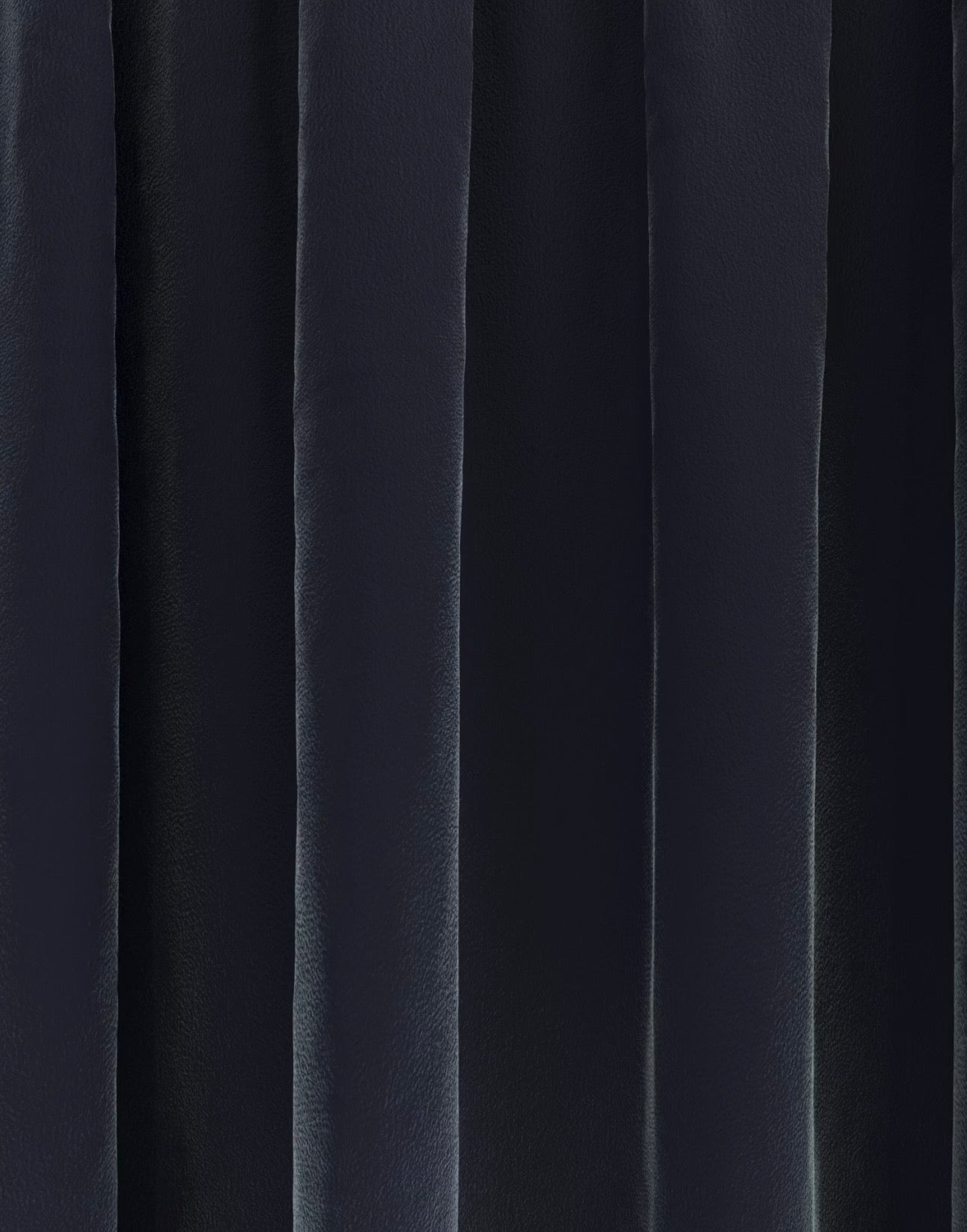 M & S Navy Blue Velvet Thermal Pencil Pleat Curtains 66 x 90 inch