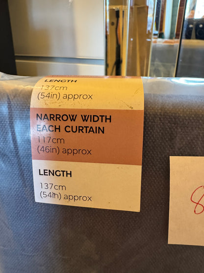 M & S Navy Blue Smart Temperature Blackout Brushed Eyelet curtains 46 x54 inch