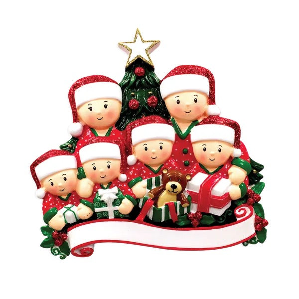 family tree Personalised Christmas Decoration tree design various family sizes
