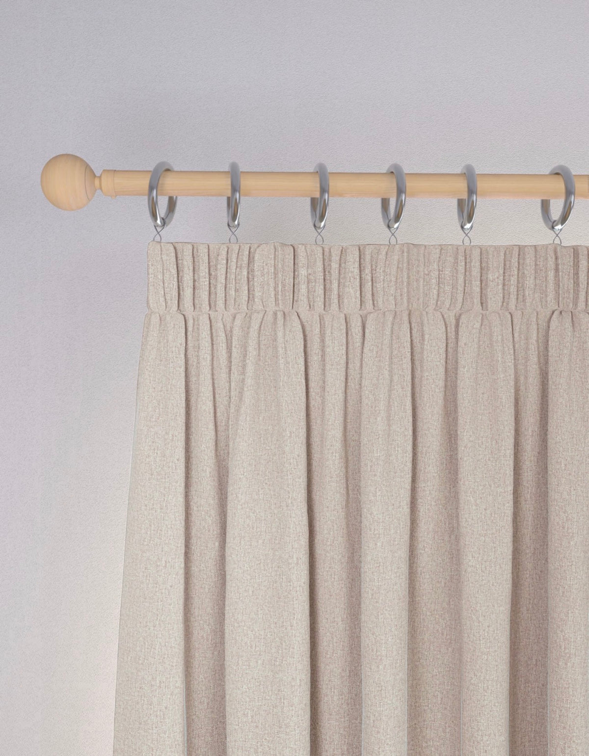 Marks and Spencer Champagne ultra Smart Temperature Blackout Brushed Pencil Pleat Curtains 66 x 90 inch