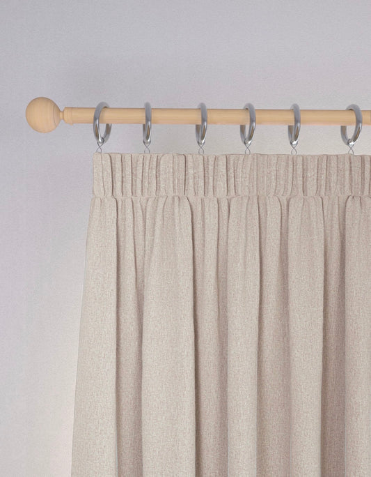 Marks and Spencer Champagne ultra Smart Temperature Blackout Brushed Pencil Pleat Curtains 66 x 90 inch