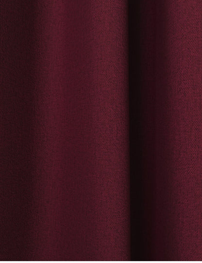 M & S Dark Red Smart Temperature Blackout Brushed Eyelet curtains 46 x 90 inch