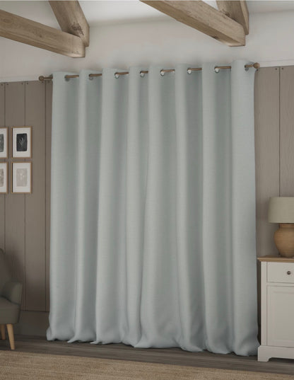 M & S Grey Smart Temperature Blackout Brushed Eyelet curtains  66 x 72 inch