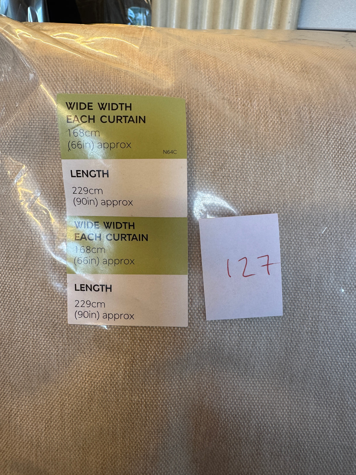 Marks and Spencer Champagne ultra Smart Temperature Blackout Brushed Pencil Pleat Curtains 66 x 90 inch