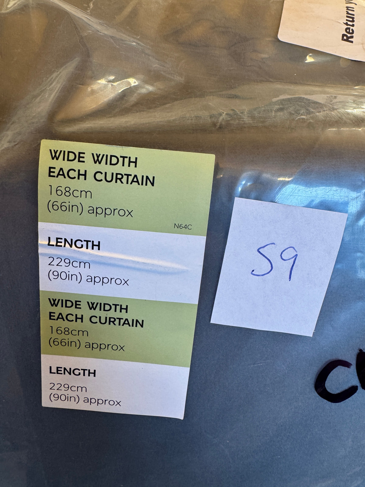 Marks and Spencer Charcoal velvet ultra Smart Temperature Blackout Brushed Pencil Pleat Curtains 66 x 90 inch